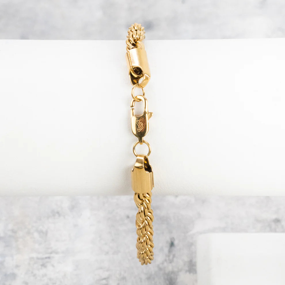 Pulsera Lazo Premium- Oro Laminado 18K- Garantía de por vida.